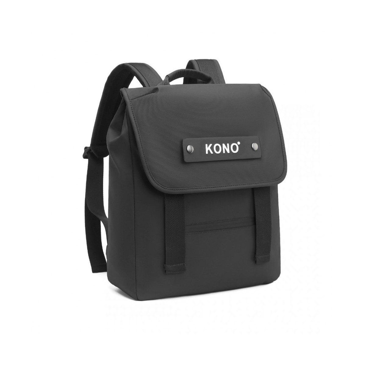 Czarny Plecak Vintage Szkolny do Liceum Wodoodporny Cougar - 1 Czarny Plecak Vintage Szkolny do Liceum Wodoodporny Cougar - 1