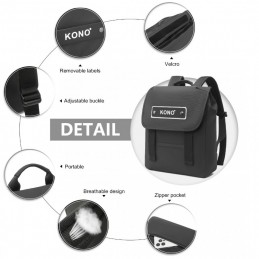 Czarny Plecak Vintage Szkolny do Liceum Wodoodporny Cougar - 8 Czarny Plecak Vintage Szkolny do Liceum Wodoodporny Cougar - 8