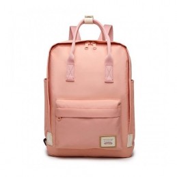 Pudrowy plecak vintage damski KN02 - 2