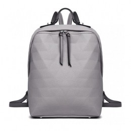 Damski plecak elegancki miejski szary FREJA - 3
