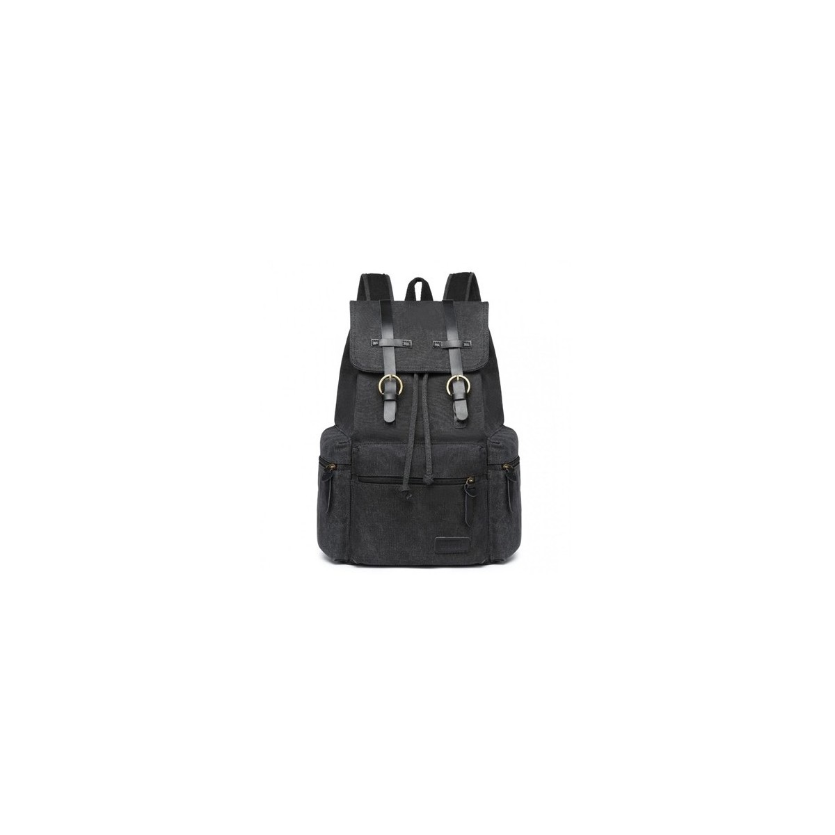 Plecak RETRO damski hipster Czarny KN36 - 1
