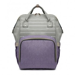 Plecak dla mamy w paski wrzos DIAPER KN61 - 3