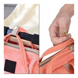 Plecak dla mamy w paski wrzos DIAPER KN61 - 8