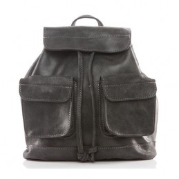 Plecak vintage skórzany damski czarny BV20 - 3