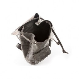 Plecak vintage skórzany damski szary BV20 - 3