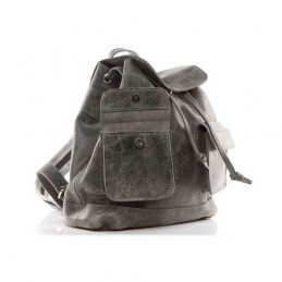 Plecak vintage skórzany damski szary BV20 - 5
