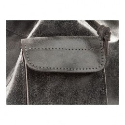 Plecak vintage skórzany damski szary BV20 - 6