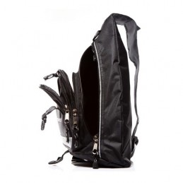 Plecak jednoramienny sportowy czarny 95BS - 4