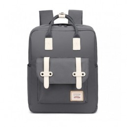 Prostokątny Plecak Tornister Szary River - 1