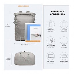 Plecak na Piłkę Treningowy 50L Szary Canyon - 7