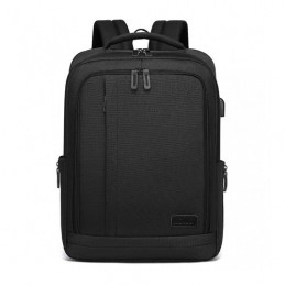 Czarny Plecak Męski do Pracy Elegancki Exton - 1