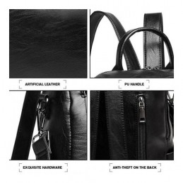 Elegancki Plecak i Torebka Damska 2w1 Bizu - 3