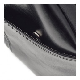 Czarny Plecak Skórzany Lakier Telimene RL25 - 9