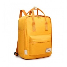 Musztardowy plecak vintage damski KN03 - 4