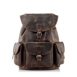 Skórzany plecak męski brąz Outlander BT33 - 1
