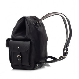 Czarny plecak skórzany vintage BR81 - 8