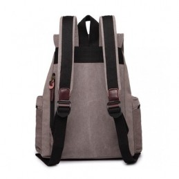Plecak vintage damski hipsterski szary KN33 - 2