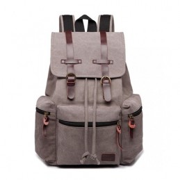 Plecak vintage damski hipsterski szary KN33 - 3