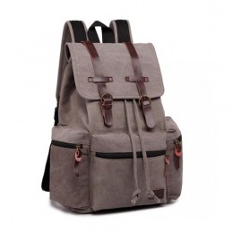 Plecak vintage damski hipsterski szary KN33 - 4