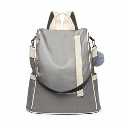 Elegancki szary Torebko Plecak Damski 2w1 z materiału Polini - 3