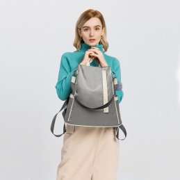 Elegancki szary Torebko Plecak Damski 2w1 z materiału Polini - 2