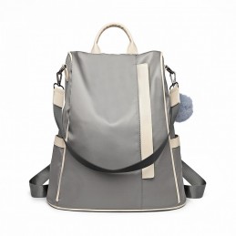 Elegancki szary Torebko Plecak Damski 2w1 z materiału Polini - 6