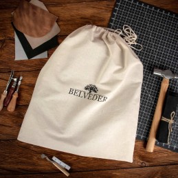 Brązowy Plecak Skórzany z Kieszeniami do Pracy Vintage retro Belveder B-BP1G - 12